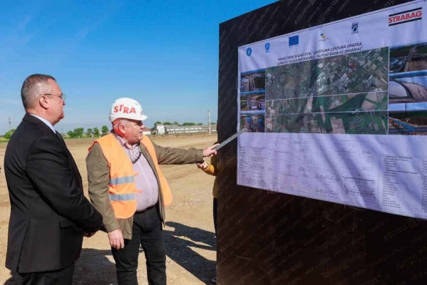 Premierul Nicolae Ciucă a vizitat șantierul șoselei Oradea – A3. A fost curios dacă materialele de construcții provin din România!