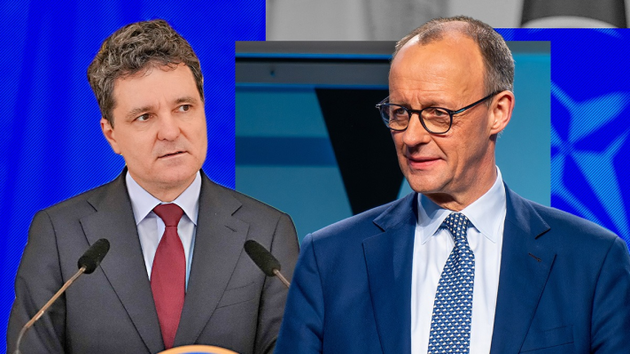 Nicușor Dan, discuții cu Friedrich Merz, cancelarul Germaniei