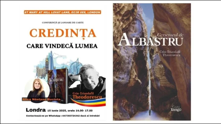 Lansare de carte și dialog spiritual la Londra: Părintele Crin-Triandafil Theodorescu și Alice Năstase Buciuta, într-o „Invitație la Credința care vindecă lumea"