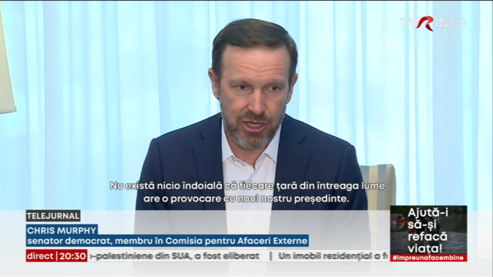 Senatorul american Chris Murphy: Suntem mândri să avem soldați americani în România