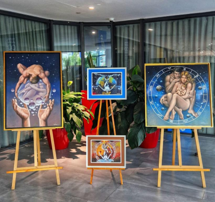 Pictura „Între Cer și Pământ”, pentru iubitorii artelor plastice