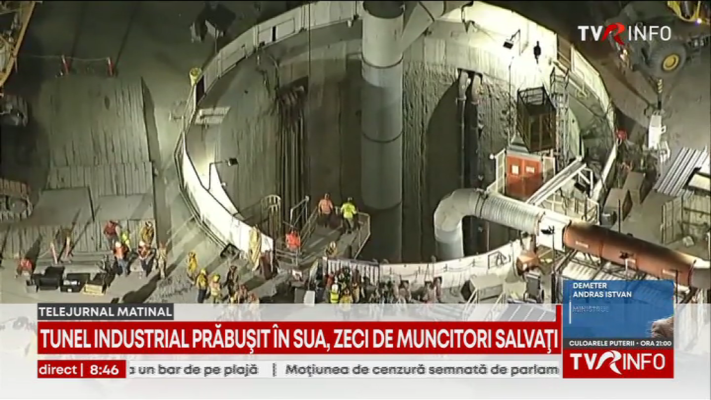 Un tunel industrial s-a prăbușit în Los Angeles, SUA. 31 de muncitori au fost salvaţi