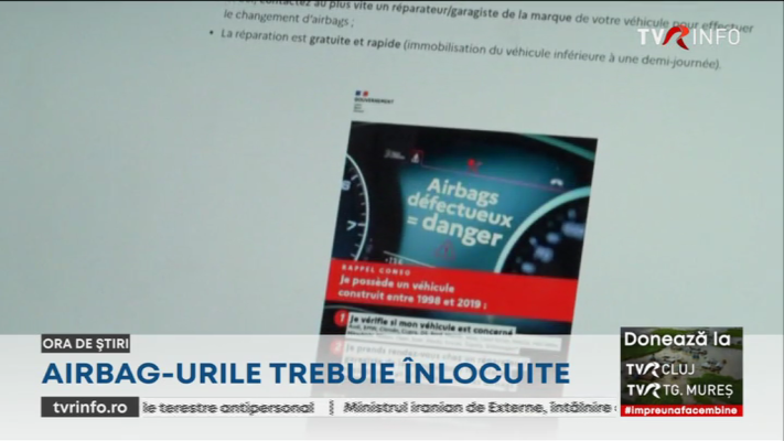 CORESPONDENȚĂ DIN FRANȚA Peste 82.000 de autoturisme nu mai au voie să circule în Franța, din cauza airbagurilor Takata