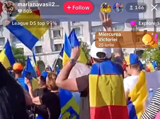 VIDEO Derapaj antisemit la protestul AUR din fața Parlamentului: „Scoateți afară evreii din țară!”, „Perciunații afară!”