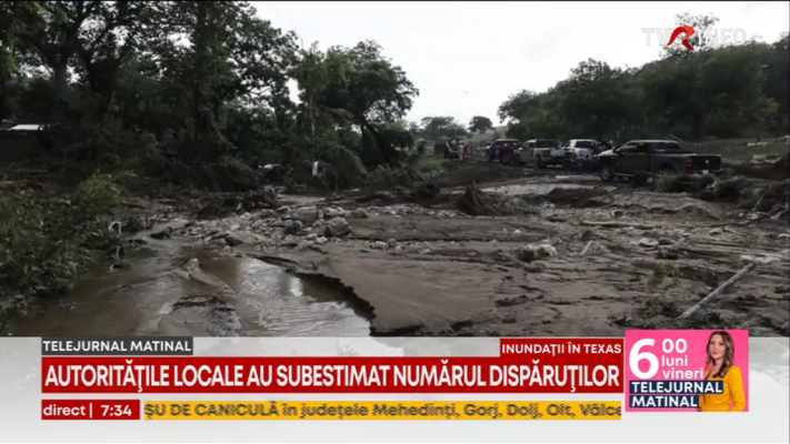 Numărul persoanelor dispărute în urma inundațiilor devastatoare din Texas depăşeşte 180