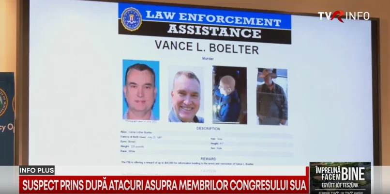 SUA: A fost arestat bărbatul care a ucis o parlamentară din statul american Minnesota