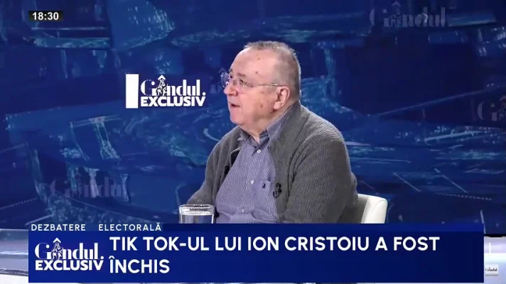 Cristoiu ACUZĂ că TikTok i-a suspendat contul pentru că analizele sale îl deranjau pe Ilie Bolojan