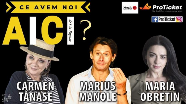 Vara asta râzi pe bune, trei titluri de neratat cu actori precum Maia Morgenstern, Carmen Tănase și Marius Manole, pe scena TNB în următoarea perioadă
