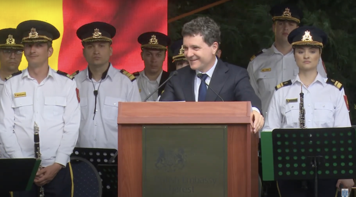 BREAKING NEWS 	Nicușor Dan, fază tare la Ambasada Regatului Unit al Marii Britanii și al Irlandei de Nord! Ce a tăiat din discursul pe care l-a citit / video