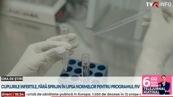 Cuplurile infertile, fără sprijin în lipsa normelor pentru programul FIV. Rogobete, la TVR Info: Programul va continua