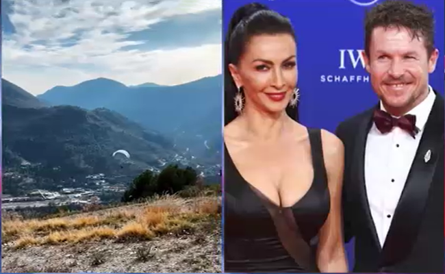 Mihaela Rădulescu a filmat săritura iubitului cu parapanta: „Ăsta este Felix Baumgartner!” VIDEO