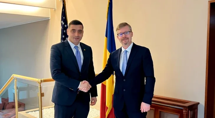 Însărcinatul cu afaceri ad interim al Ambasadei SUA, întâlniri cu liderii de partid din România. Printre ei și George Simion