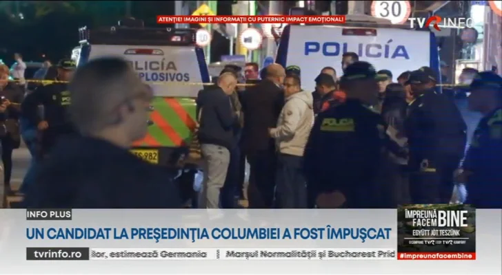 Un candidat la președinție în Columbia e „în stare critică” după o tentativă de asasinat. Asupra lui au fost trase șase gloanțe, dintre care două l-au lovit în cap