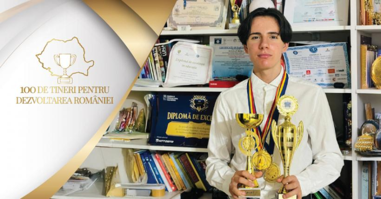 Stația care analizează atmosfera, creată de tânărul clujean Bogdan Bora. Elevul, înscris în campania  „100 de tineri pentru dezvoltarea României”