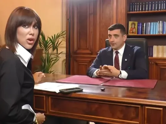 Video. George Simion îi cere întrebări prezidențiale lui Denise Rifai și părăsește interviul