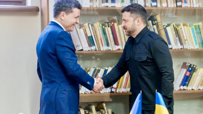 Zelenski i-a mulțumit lui Nicușor Dan pentru „sprijinul continuu al României”