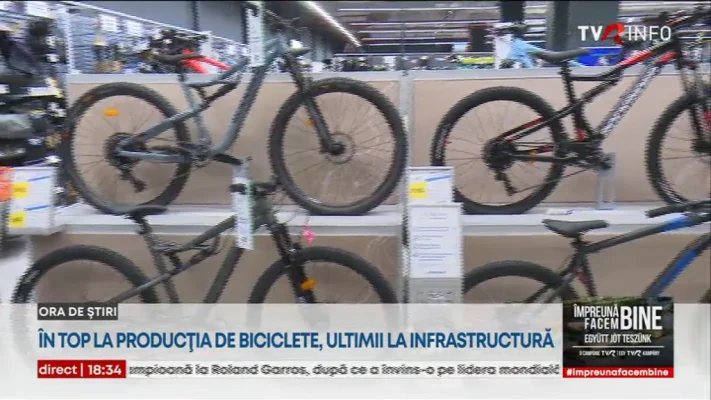 România este al doilea cel mai mare producător de biciclete din Uniunea Europeană, după Portugalia, dar e codașă la infrastructură