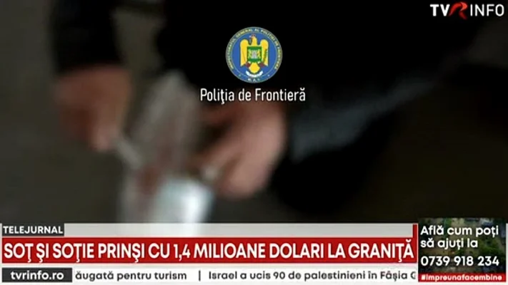 Soț și soție, prinși cu 1,4 milioane de dolari la granița cu Ucraina