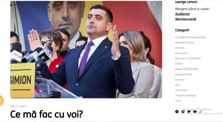 George Simion, mesaj disprețuitor față de susținătorii contracandidatului său: Nu știu ce voi face cu voi din 19 mai, păreți bezmetici, iraționali