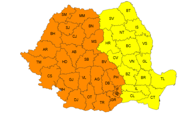 Mai mult de jumătate din ţară, inclusiv Capitala, sub Cod portocaliu de caniculă. Temperaturi de până la 40 de grade