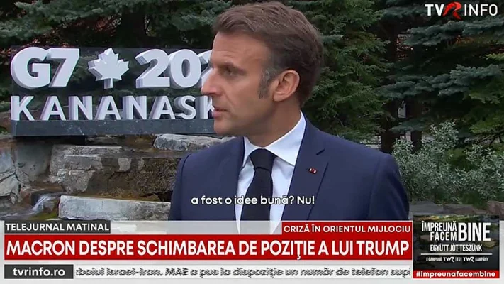 Macron: Schimbarea militară de regim în Iran ar duce la haos