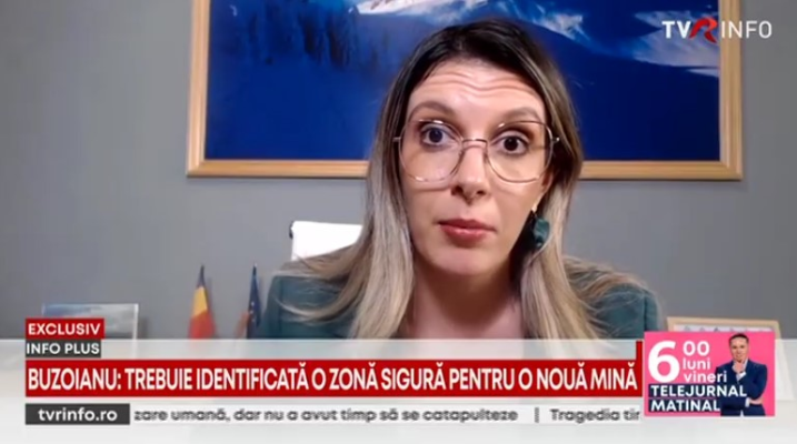 Diana Buzoianu, Ministrul Mediului, la TVR Info, despre situația de la Praid: Se caută soluții ca oamenii să revină la casele lor