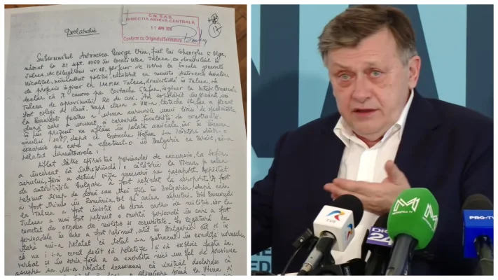 Crin Antonescu a prezentat public declarația dată la Securitate. „Nu există nicio altă formă de colaborare”