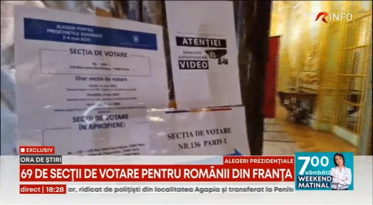 Trei zile de vot consecutiv în diaspora. 69 de secții de votare pentru românii din Franța