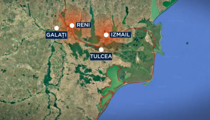 Un nou atac cu drone la granița României. Locuitorii din Tulcea au surprins momentul exploziilor