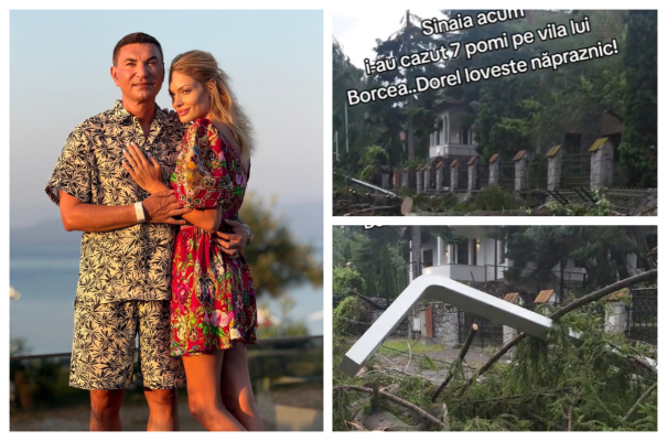 Vila lui Cristi Borcea din Sinaia a fost devastată de furtună