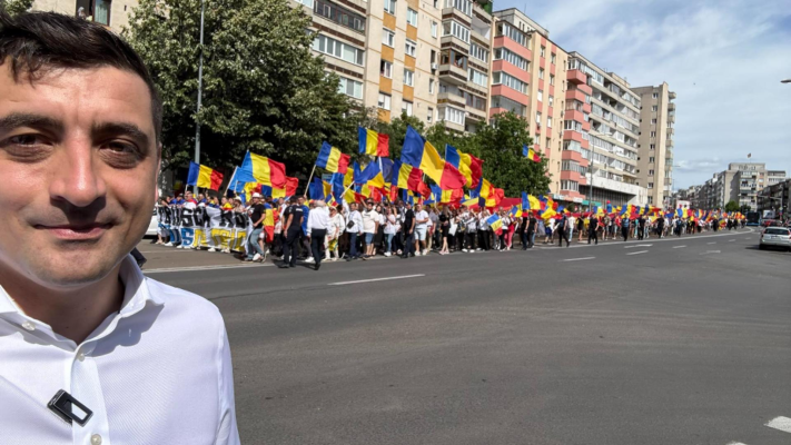 George Simion, la protestul de Ziua Tricolorului: „Nu vom putea avea niciodată pace” VIDEO
