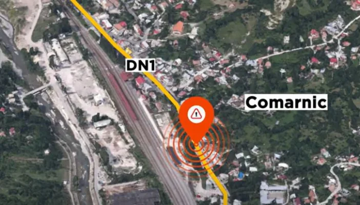 UPDATE. Scurgeri de acid sulfuric dintr-o cisternă, la Comarnic: Trafic deviat pe DN1