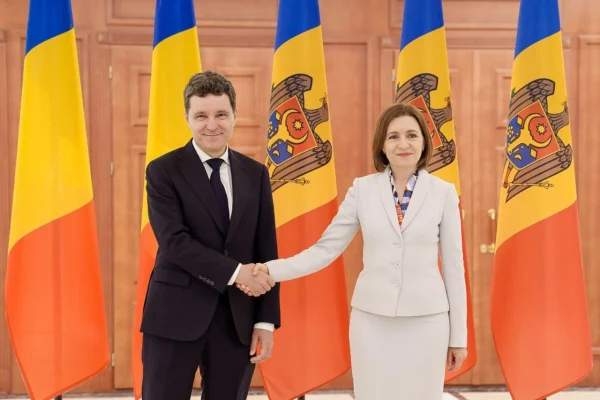 Nicușor Dan la Chișinău. PRIMELE IMAGINI cu șeful statului român și Maia Sandu