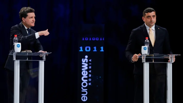 Nicușor Dan îl acuză pe George Simion că este susținut de sistem: „Dacă sistemului i-ar fi fost frică de dumneavoastră, de ce v-ar fi dat Marcel Ciolacu voturi?”