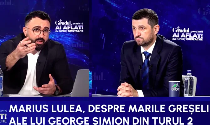 Marius Lulea, despre marile greșeli ale lui Simion: „Eu cred că a fost o perioadă tensionată, o perioadă dificilă”