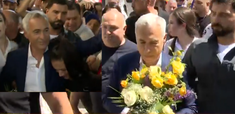 VIDEO 'Murim, murim pentru Călin': Călin Georgescu, așteptat ca un 'erou național' la Poliție, la semnarea controlului judiciar