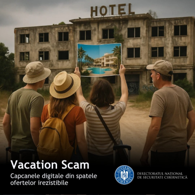 Oferte false, cazări inexistente, bilete de avion la prețuri „ireale” / Directoratul Național de Securitate Cibernetică, avertisment legat de înșelătoriile online ”de vacanță”