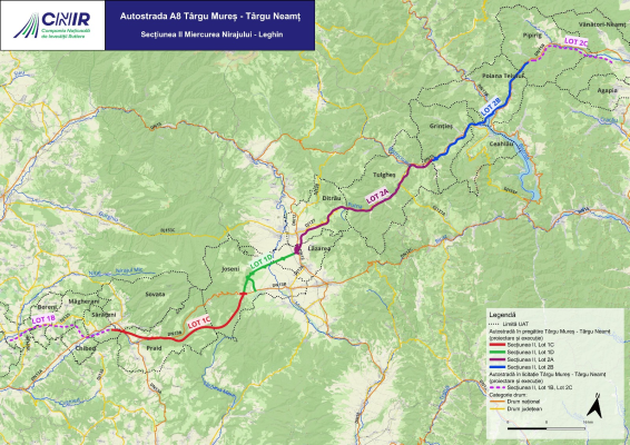 Autostrada Unirii prinde contur: 821 de milioane de lei pentru construcția unui lot de 14,4 km