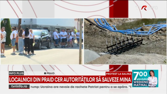 Protest al localnicilor din Praid. Oamenii sunt nemulțumiți de ritmul lucrărilor și cer autorităților să salveze mina