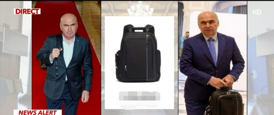 Cât costă rucsacul pe care l-a purtat Ilie Bolojan în prima sa zi la guvern - Foto în articol