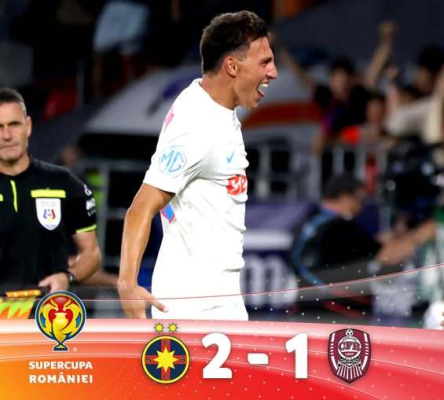 UPDATE - FCSB este supercampioana României. Echipa lui Elias Charalambous a câştigat Supercupa, după 2-1 cu CFR Cluj / Campionii au primit trofeul