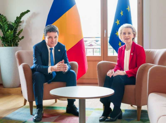 Întrevedere Nicușor Dan - Ursula von der Leyen, în marja Consiliului European