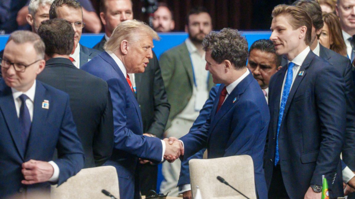 Nicușor Dan și Donald Trump, prima întâlnire față în față, la summitul NATO de la Haga