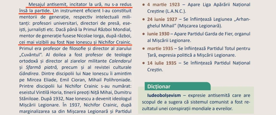 Paradoxul Nichifor Crainic în liceul românesc: Noul manual privind Holocaustul îl portretizează ca ideolog al extremei drepte, în vreme ce manualele de limba română le dau elevilor teme cu „Binele suprem” din poeziile lui