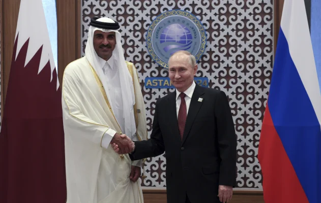 Vladimir Putin și emirul Qatarului se întâlnesc pentru a discuta despre războiul din Ucraina