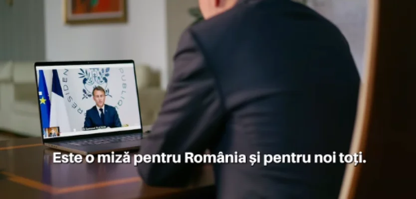 Nicușor Dan, discuție cu președintele Franței. Ce i-a transmis Emmanuel Macron