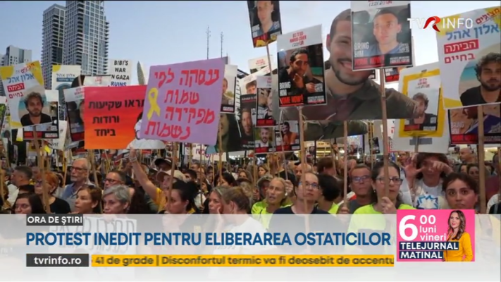 Noi atacuri în Gaza, soldate cu morţi şi răniţi. Mii de israelieni, în stradă pentru eliberarea ostaticilor. Protest inedit al unui rabin: s-a închis într-o cușcă în fața Parlamentului israelian