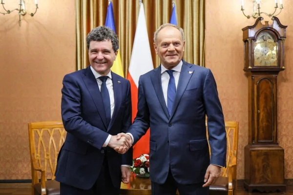 FOTO Nicușor Dan, întâlnire cu premierul polonez, Donald Tusk