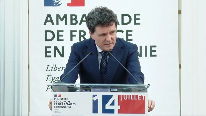 "România rămâne nu doar o țară francofonă, ci și o țară francofilă". Nicușor Dan, discurs cu prilejul Zilei Naţionale a Franţei