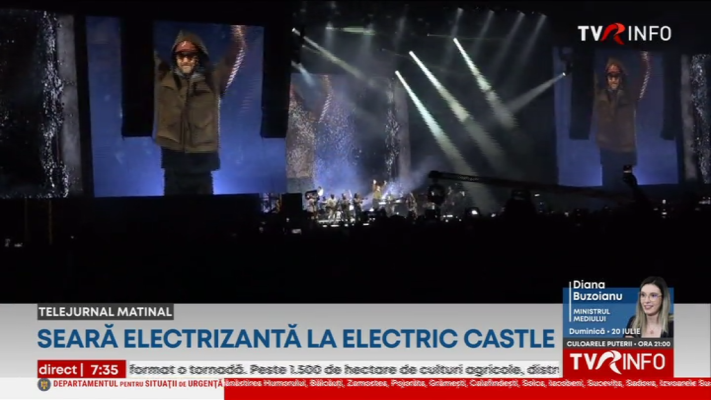 Un show electrizant al artistului Justin Timberlake la Electric Castle. Starul american, așteptat de zeci de mii de fani în ploaia torențială